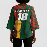 Custom Senegal Champions Football Kimono Sleeve Blouse Lions of Teranga Rise Again