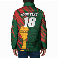 Custom Senegal Champions Football Padded Jacket Lions of Teranga Rise Again
