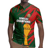 Custom Senegal Champions Football Rugby Jersey Lions of Teranga Rise Again