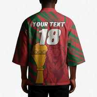 Custom Morocco Champions Football Kimono Atlas Lions Grunge Motif