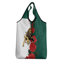 Bulgaria Lion Grocery Bag Folk Patterns With Rose