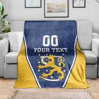Custom Finland Lion Blanket Finnish Folk Patterns