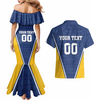 Custom Finland Lion Couples Matching Mermaid Dress and Hawaiian Shirt Finnish Folk Patterns