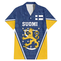 Custom Finland Lion Family Matching Mermaid Dress and Hawaiian Shirt Finnish Folk Patterns