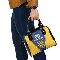 Custom Finland Lion Shoulder Handbag Finnish Folk Patterns