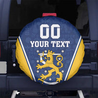 Custom Finland Lion Spare Tire Cover Finnish Folk Patterns