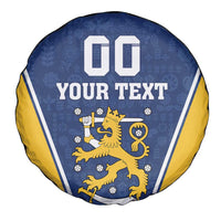Custom Finland Lion Spare Tire Cover Finnish Folk Patterns