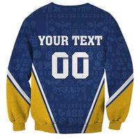 Custom Finland Lion Sweatshirt Finnish Folk Patterns