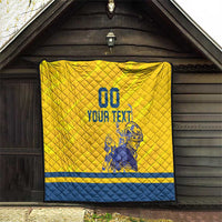 Custom Sweden Hockey Quilt Tre Kronor Go Champions