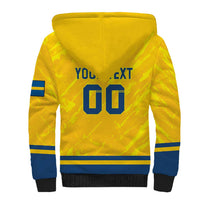 Custom Sweden Hockey Sherpa Hoodie Tre Kronor Go Champions