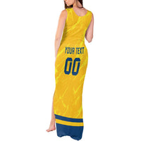Custom Sweden Hockey Tank Maxi Dress Tre Kronor Go Champions