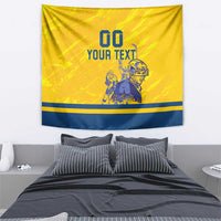 Custom Sweden Hockey Tapestry Tre Kronor Go Champions