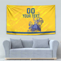 Custom Sweden Hockey Tapestry Tre Kronor Go Champions