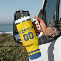 Custom Sweden Hockey Tumbler With Handle Tre Kronor Go Champions