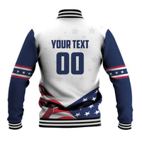 Custom USA Hockey Baseball Jacket Team USA Eagle Mascot