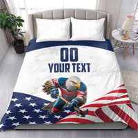 Custom USA Hockey Bedding Set Team USA Eagle Mascot