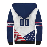 Custom USA Hockey Sherpa Hoodie Team USA Eagle Mascot