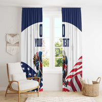Custom USA Hockey Window Curtain Team USA Eagle Mascot