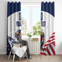 Custom USA Hockey Window Curtain Team USA Eagle Mascot