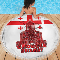 Georgia Independence Day Beach Blanket Sameba Dzala Ertobashia