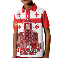 Georgia Independence Day Kid Polo Shirt Sameba Dzala Ertobashia