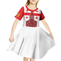 Georgia Independence Day Kid Short Sleeve Dress Sameba Dzala Ertobashia