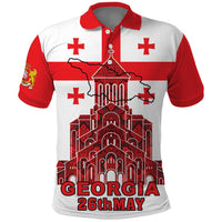 Georgia Independence Day Polo Shirt Sameba Dzala Ertobashia