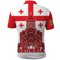 Georgia Independence Day Polo Shirt Sameba Dzala Ertobashia