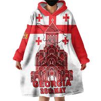 Georgia Independence Day Wearable Blanket Hoodie Sameba Dzala Ertobashia