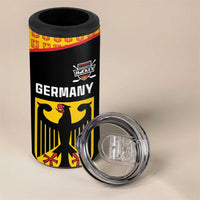 Custom Germany Hockey 4 in 1 Can Cooler Tumbler Trager der Adler Flag Style
