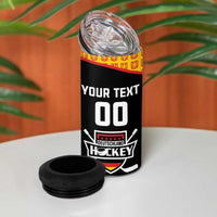 Custom Germany Hockey 4 in 1 Can Cooler Tumbler Trager der Adler Flag Style