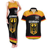 Custom Germany Hockey Couples Matching Tank Maxi Dress and Hawaiian Shirt Trager der Adler Flag Style