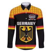 Custom Germany Hockey Family Matching Puletasi and Hawaiian Shirt Trager der Adler Flag Style
