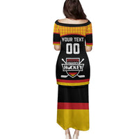 Custom Germany Hockey Family Matching Puletasi and Hawaiian Shirt Trager der Adler Flag Style
