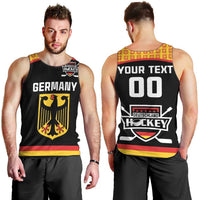 Custom Germany Hockey Men Tank Top Trager der Adler Flag Style