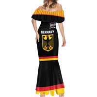 Custom Germany Hockey Mermaid Dress Trager der Adler Flag Style