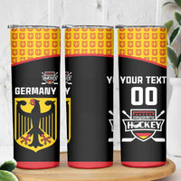 Custom Germany Hockey Skinny Tumbler Trager der Adler Flag Style