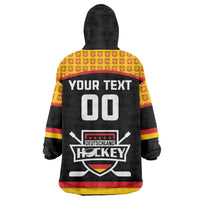 Custom Germany Hockey Wearable Blanket Hoodie Trager der Adler Flag Style