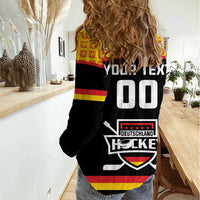 Custom Germany Hockey Women Casual Shirt Trager der Adler Flag Style