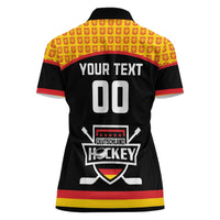 Custom Germany Hockey Women Polo Shirt Trager der Adler Flag Style