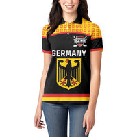 Custom Germany Hockey Women Polo Shirt Trager der Adler Flag Style