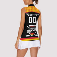 Custom Germany Hockey Women Sleeveless Polo Shirt Trager der Adler Flag Style