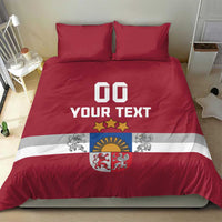 Custom Latvia Hockey Bedding Set Latvijas Go Champions