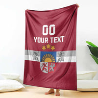Custom Latvia Hockey Blanket Latvijas Go Champions