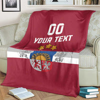 Custom Latvia Hockey Blanket Latvijas Go Champions