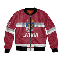 Custom Latvia Hockey Bomber Jacket Latvijas Go Champions