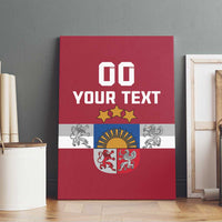 Custom Latvia Hockey Canvas Wall Art Latvijas Go Champions
