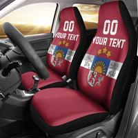 Custom Latvia Hockey Car Seat Cover Latvijas Go Champions