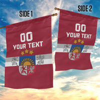 Custom Latvia Hockey Garden Flag Latvijas Go Champions