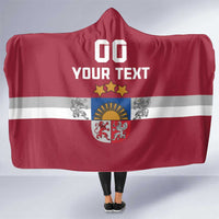 Custom Latvia Hockey Hooded Blanket Latvijas Go Champions